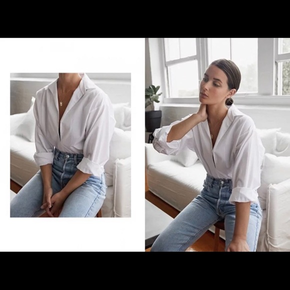 White 100% Cotton Shirt 😍 - Picture 3 of 3